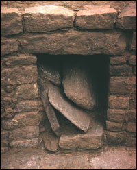 Vent shaft of Kiva C, which was plugged at abandonment, Porter Area (SL-YJ-129)