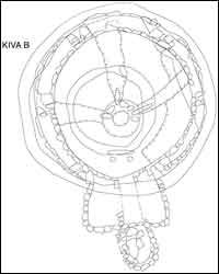 Plan Map of Kiva B, Porter Area