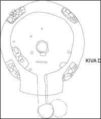 Plan Map of Kiva D, Porter Area