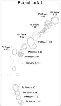 Plan Map of Roomblock 1, Stevenson Area